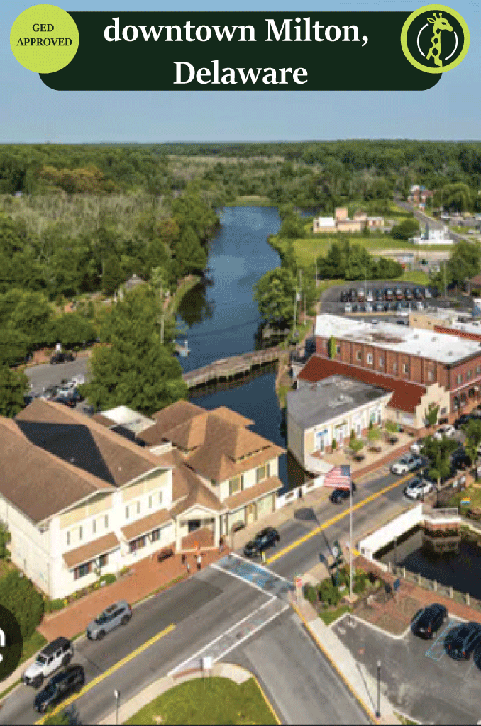 The Wilmington, Delaware riverfront skyline along the Christina River.